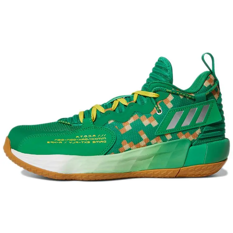 Men's Adidas Dame 7 Extply 'Team Green' Fashionable Sports Casual Trainers, Fashionable Sports Shoes