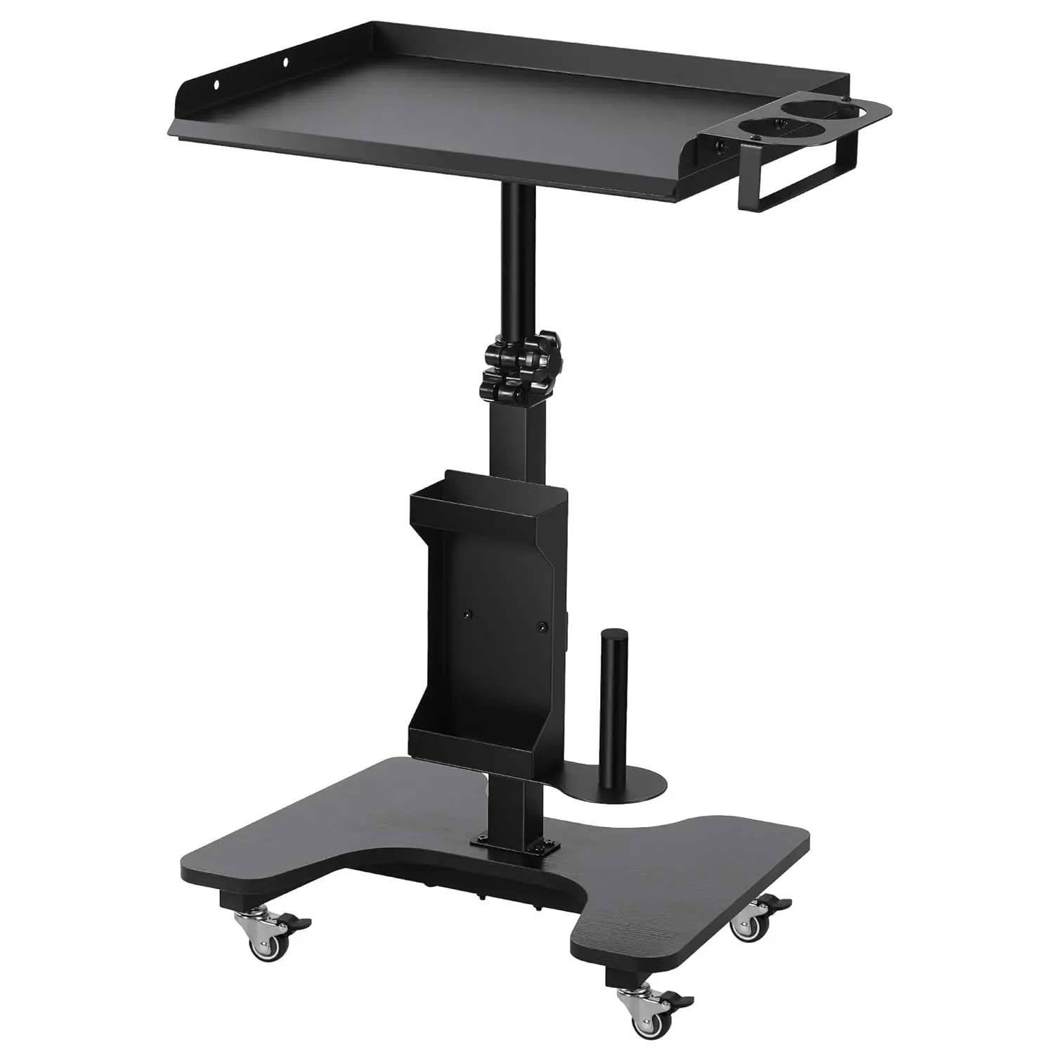 Tattoo Tray on Wheels Tattoo Cart with Rolling Tray Tattoo Table Station Adjustable Height and Multifunctional Storage for Tattoo Artist Studio