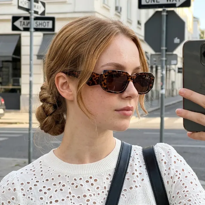 Tortoiseshell Sunglasses for Women - Stylish and Fashionable Design - Perfect for Daily Wear and Outdoor Activities