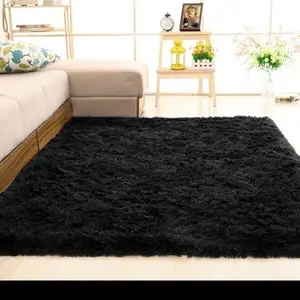 Soft Modern Indoor Shaggy Area Rug 2x3 Feet - Velvet, Soft and Cozy Design, Ideal for Living Rooms, Bedrooms, and More
