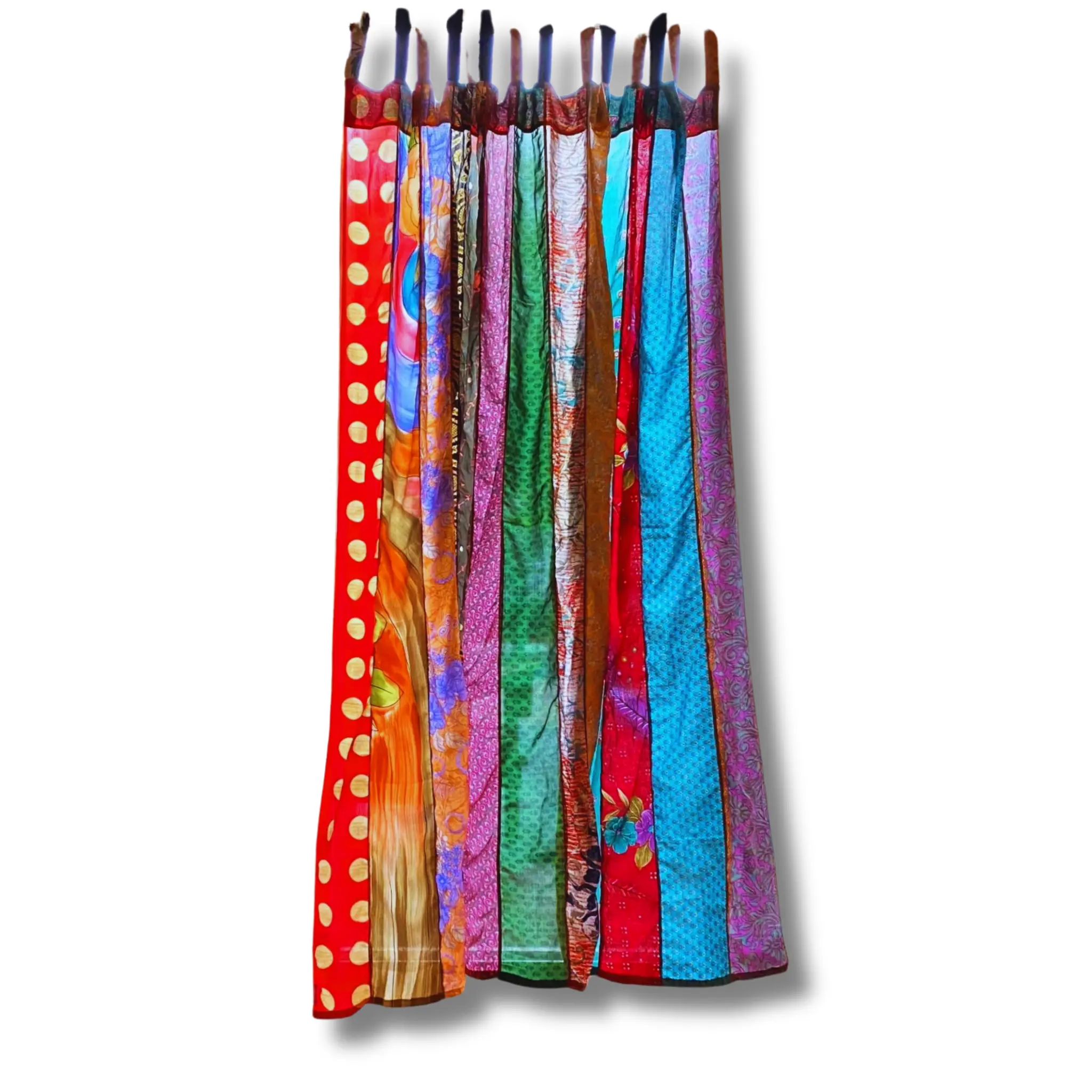 Rainbow Oasis Drapes – Upcycled Boho Curtains Rainbow Oasis Drapes – Upcycled Boho Curtains