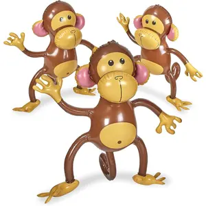Large Inflatable Monkey 27" - 3 Pack