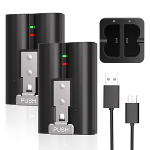 2-Pack 7200mAh Replacement Battery for Ring Doorbell Indoor Camera with Dual Charging Station & LED Indicators for Ring Video Doorbell 2/3/3 Plus/4 Spotlight and Stick Up Cam TikTokShopBlackFriday