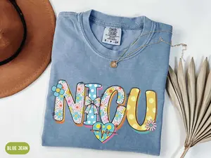 Comfort Colors NICU Nurse Shirt Neonatal Intensive Care RN Registered Nurse Nursing Student Grad Gift Nurse Appreciation Gift Neonatal ICU Top Womenswear