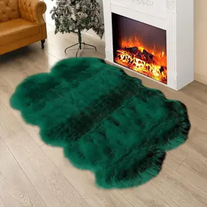 Fluffy Area Rug, Machine Washable Rug, 1 Count Non-slip Soft Floor Mat, Decorative Carpet, Furry Floor Rugs for Home Living Room Bedroom Hotel Dormitory, Indoor Area Rugs, Super Fluffy Rug