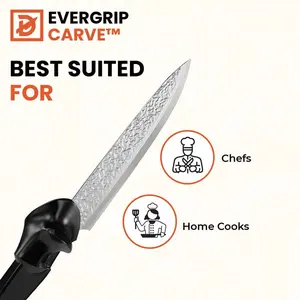 EverGrip Pro 8-Inch Chef’s Knife – Professional High-Carbon Stainless Steel Kitchen Knife – Razor-Sharp Full-Tang Blade with Ergonomic Handle – Multipurpose Cooking Knife – Dishwasher Safe