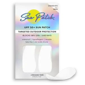 Sun Patch Under-Eye UV Protection Facial Sunscreen Hypoallergenic Waterproof Skin Repair UPF 50+ Targeted Care for Delicate Skin