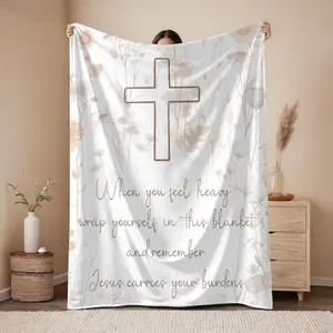 Religious Christmas Gift, Faith Gifts, Bereavement Gift, Jesus Hug Blanket, Comfort Blanket for Her, Christian Gift Ideas