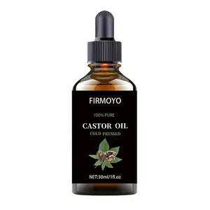 30ml Pure Castor Seed Oil - Natural Extract, Premium Plant Oil | Pure Cold-Pressed For massage, skincare, gua sha, shower, face, body, nails, hair, and eyelash care Unisex Moisturizing Body Oil