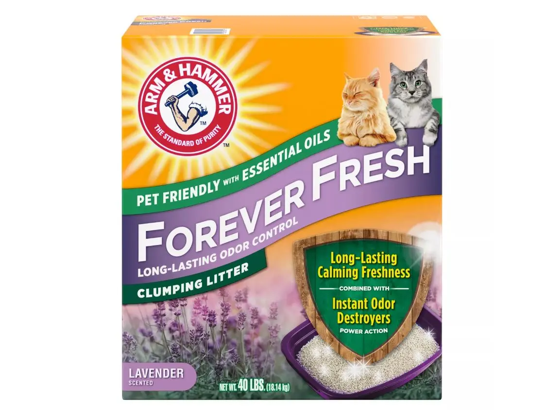 Arm&Hammer Forever Fresh Clumping Clay Cat Litter - Lavender Scented 40LB