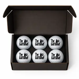 The Golf Father Funny Golf Balls – 6 Pack | Parody Gift for Golfers & Dads