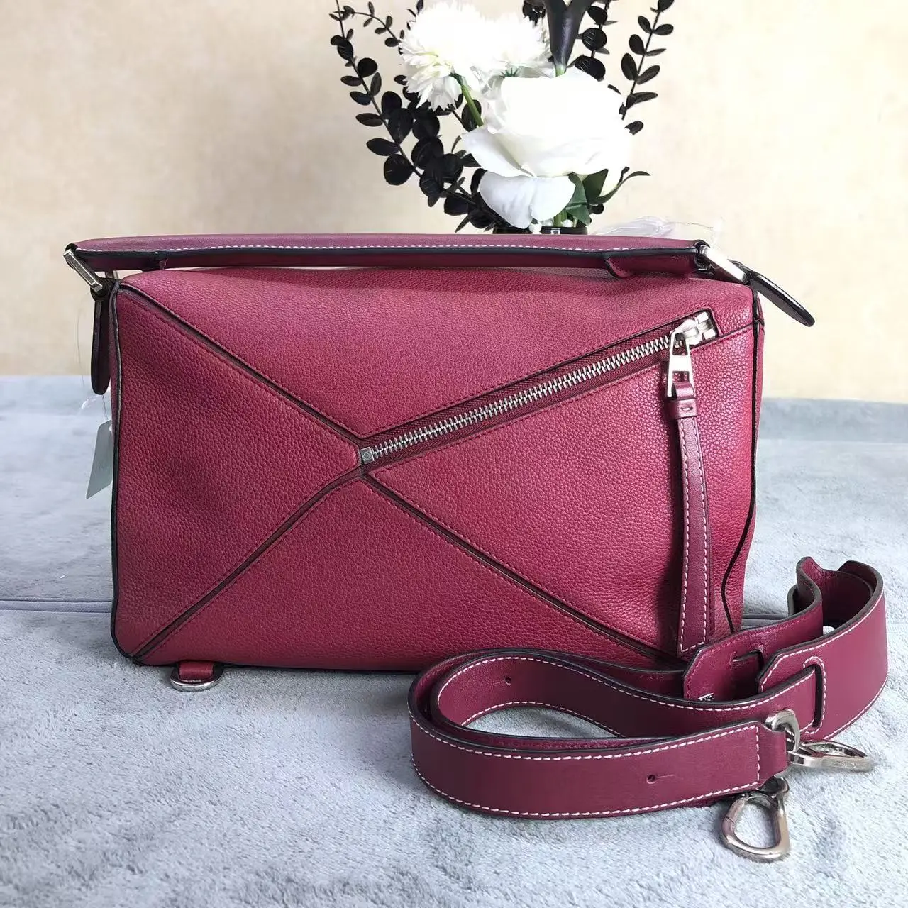 Pre-owned Loewe leather Shoulder Bags Puzzle Bag 00665