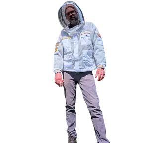 Sting Stopper Professional Ventilated Beekeeping Jacket - Beekeeper White