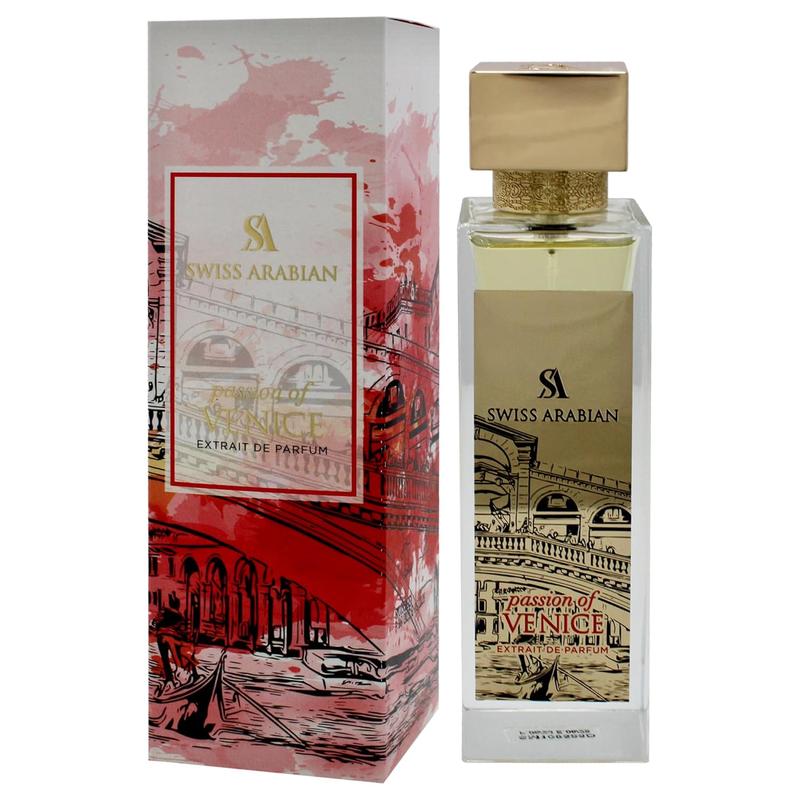 Swiss Arabian Passion of Venice 100 ml Eau de Parfum – Long-Lasting Arabic Perfume for Men & Women with Woody Musk, Vanilla, Patchouli & Pepper – Unisex Arabian Fragrance – 3.4 oz (100 ml)