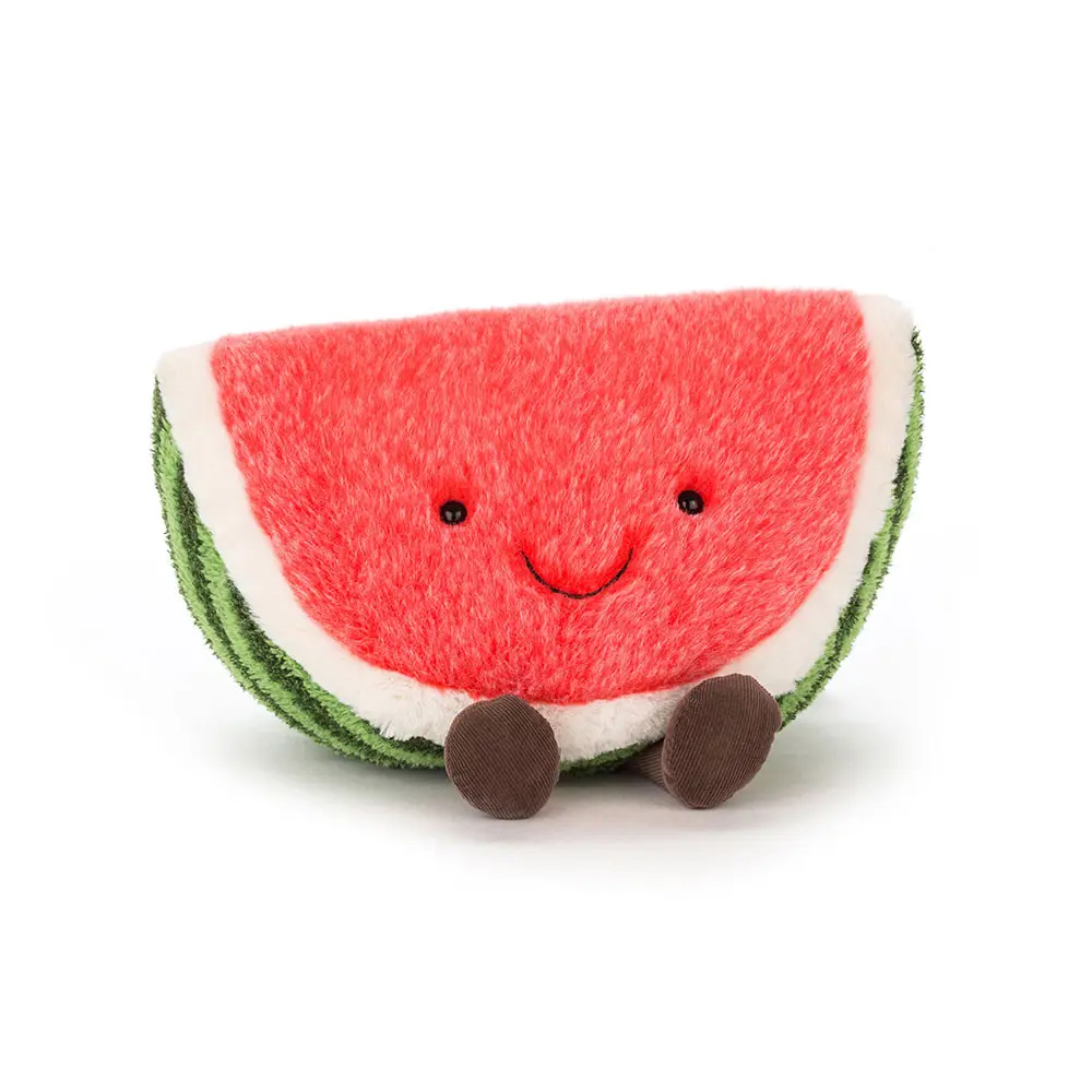 JellyCat Watermelon Plush Toy Adorable Cuddly Fruit Companion for All Ages