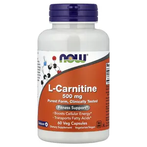 NOW Foods L-Carnitine, 500 mg, 60 Veg Capsules