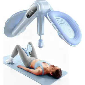 Thigh Trainer with Resistance Adjustment, Pelvic Floor Exercise Devices with LED Display, Inner Thigh Exerciser with Soft EVA Padding, Kegel Exerciser for