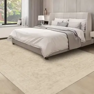 Area Rug,Washable Vintage Boho Rug,Living Room Bedroom Office Use,Low Pile Non Slip Carpet 5x7 8x10