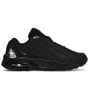 Nike Hot Step Air Terra x Drake NOCTA Triple Black Men’s Lifestyle Sneakers Rugged Trail-Inspired Design Premium Leather Upper Visible Air Cushioning Comfortable Supportive Fit Durable Traction Rubber Outsole Streetwear Fashion Everyday Wear Shoes
