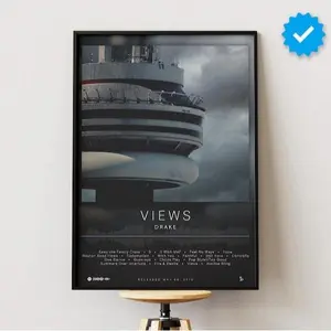 Drake Poster | Views Poster | Album Poster Prints | Wall Decor Posters | Album Cover | Rap Music Poster Unframed