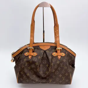 Pre-owned Louis Vuitton leather Shoulder Bags Monogram Canvas Tivoli GM Bag