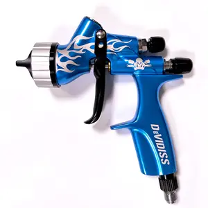 Devidiss 1.3mm Stainless Steel Nozzle Paint Spray Gun, Water-Based Paint Air Spray Gun, Automotive Varnish Spray Tool