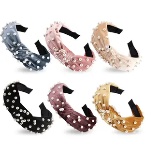 Top Knot Headbands 6 Pack Wide Plain Hair Bands for Women's Hair Fashion  Hair Accessories Black Pink Yellow Blue