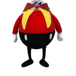 Great Eastern GE-52632 Sonic the Hedgehog 14" Dr. Eggman Plush Toy in Red Yellow and Black Outfit