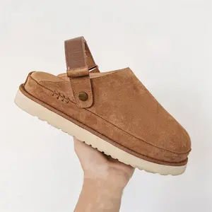 Women's Slip-On Clogs, PU Leather Casual autumn and winter style, Plain Pattern, Rubber Sole, Less Than Ankle Height, Fashionable Design,clogs women mule Slippers Black Shoes foam Adjustable Clogs comfort sandal