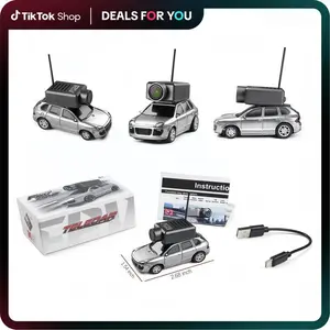WL-1/64 FPV Mini RC Car APP Controlled 2.4GHz Drift Car with HD Camera WiFi Live Transmission Gyro Stabilization Adjustable Speed LED Ambient Lights USB-C Rechargeable Desktop Entertainment Indoor Outdoor Racing Toy cool gift remote control car