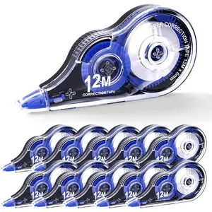 10 Pack Correction Tape Easy To Use Applicator for Instant Corrections, 39ft Each Blue for Study Supplies and Office Products