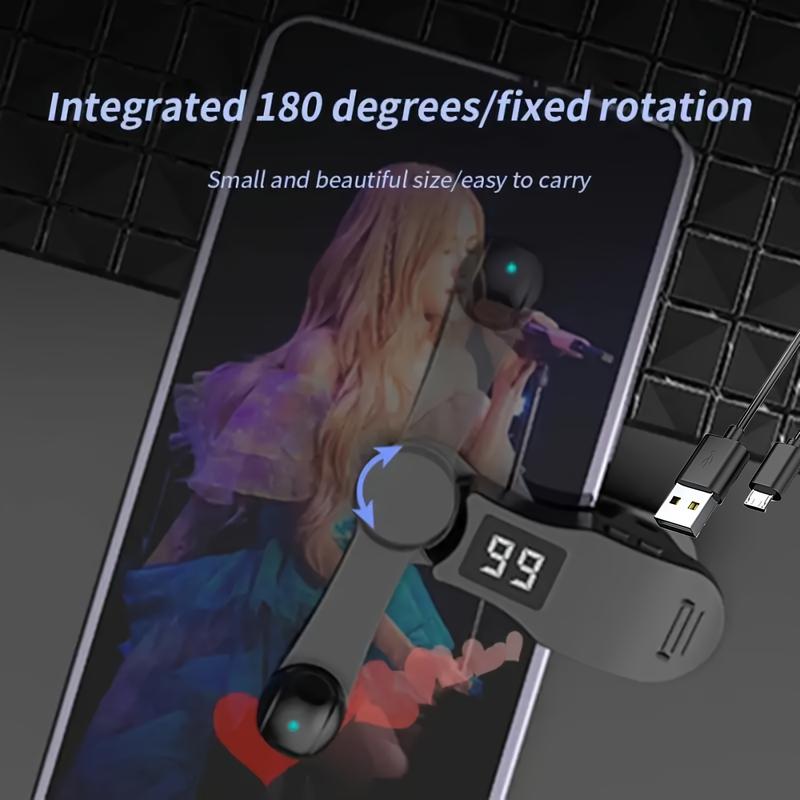 Smartphone Auto Clicker – 1 to 99 Speed Adjustable, 180 °   Rotatable, USB Rechargeable Clip-On Silent Screen Tapper, Simulates Continuous Finger Taps for Gaming, Live Likes, and Reward Tasks