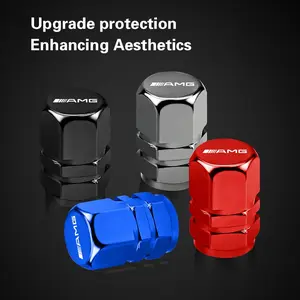 4pcs Aluminum Alloy Car Wheel Tire Valve Caps Tyre Rim Stem Covers For Mercedes Benz AMG GLE GLS CLA CLE GLC CLS GLA W223 W213 W206 W464 W247 W167 W166 W222 W205 W204 W177 W246 W212 W221 W463