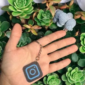Custom NFC Tag 3D Printed Keychain Tap to Connect Instantly Instagram TikTok Business or Personal Link Keychain