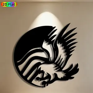 1pc Eagle Metal Wall Art,Eagle Statue Mural, Ideal Gift for New Year, Christmas, Eagle Decor Enthusiasts, Weather-Resistant Metal Wall Decor Wall Sculptures, Perfect for Outdoor Fence & Indoor Wall Decor Enthusiasts