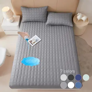 Waterproof Mattress Cover Set, 1 Set Soft Comfortable Breathable Mattress Protector, Bedding Supplies for Bedroom, Guest Room, Apartment, School