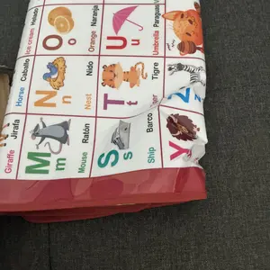 Product Review of Bilingual Talking Wall Chart for Kids – English & Spanish Learning Poster with Songs, ABCs, Numbers, Animal words & Piano – Interactive Educational Toy for Toddlers 1-6 – No Screen, Battery Powered classroom use Alphabet Preschool from J**r