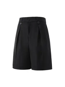 Men’s summer lightweight suit shorts — business formal for meetings, casual loose fit, versatile men’s dress shorts