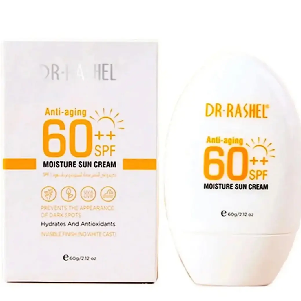 Dr Rashel Moisture Sun Cream 60SPF Water and Sweat Resistant Sunscreen Antiaging