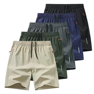 🔥   Summer Coolness Guaranteed! Men’s Ice Silk Quick - Dry 5 - Inch Athletic Shorts |     Plus - Size Loose Fit, Ideal for Running, Fitness & Casual Wear - Ultra - Breathable