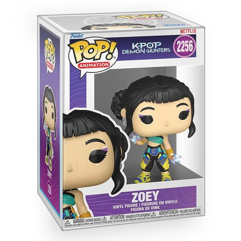 Funko POP KPop Demon Hunters - Zoey Huntr/x Vinyl Figure with Epic Collectibles Premium Box Protector Included