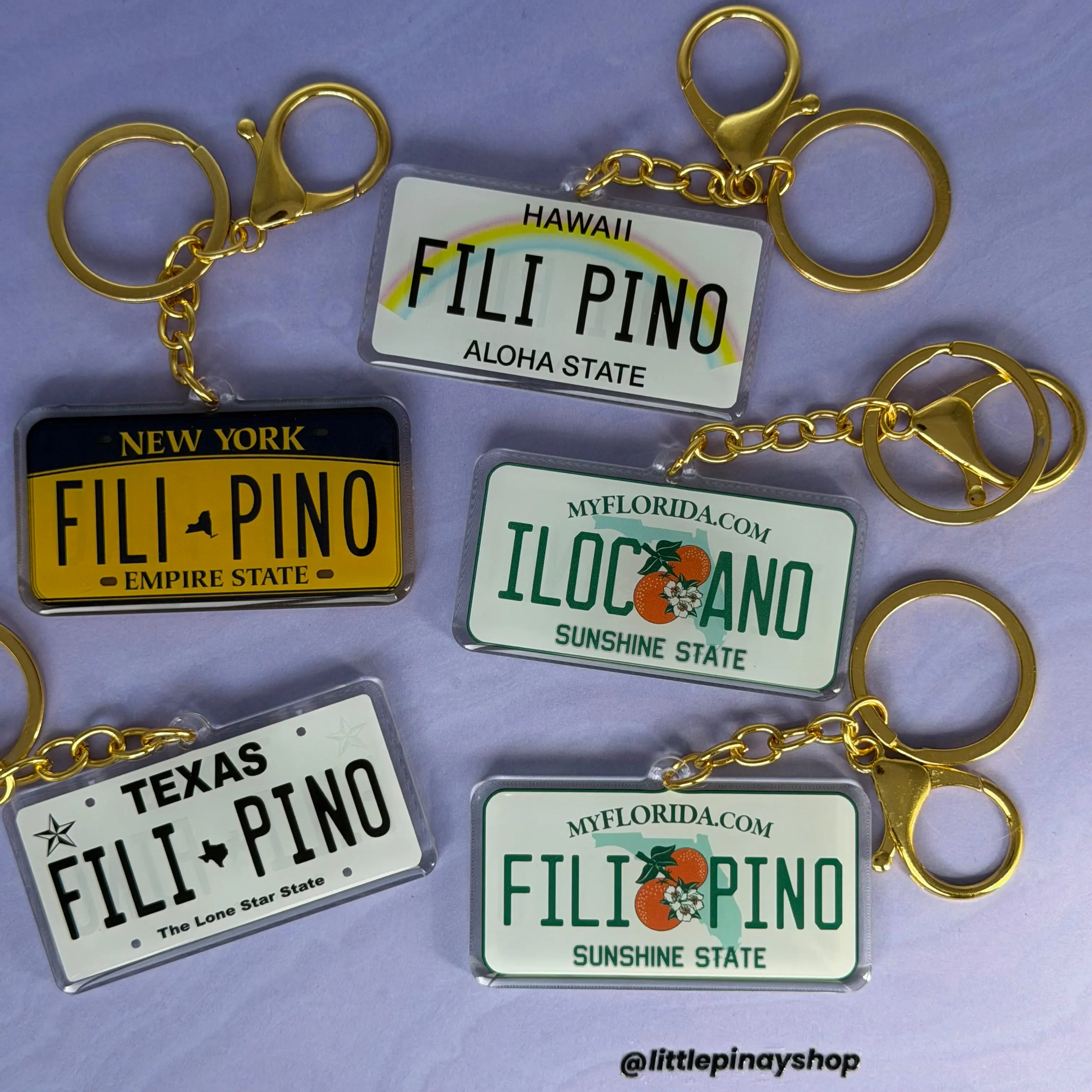 Filipino State License Plate Acrylic Keychain