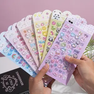6-Piece Cute Animal Cartoon 3D Stickers, Soft Color Design, Ideal for Phone Case Decor, Notebook Decoration, Crafts, Paper Cutting, Diary, Planner, Accessories