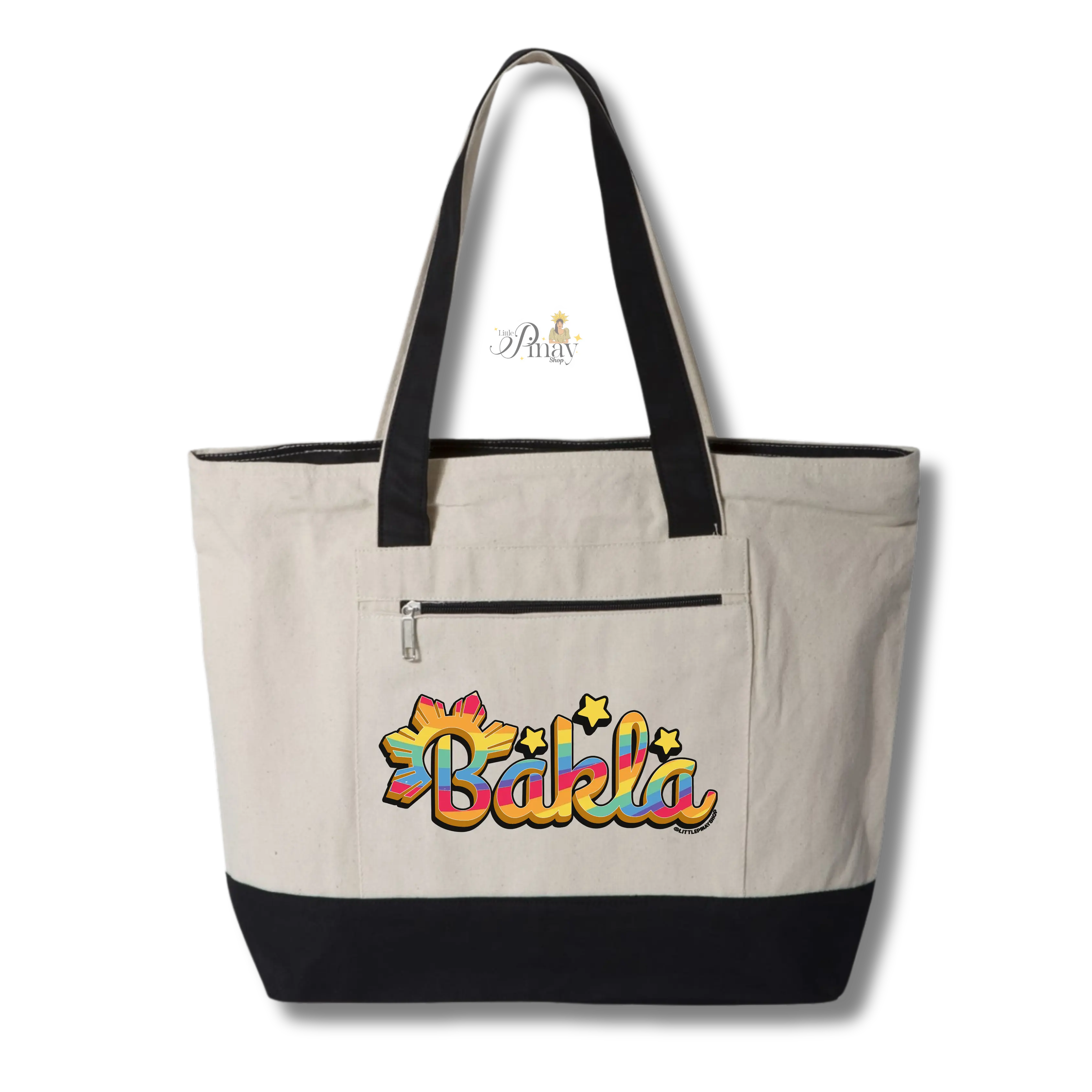 Bakla Filipino Canvas Zippered Tote Bag