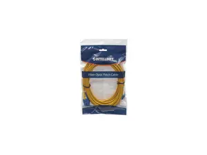 Intellinet Fiber Optic Patch Cable, Duplex, Single-Mode, LC/SC, 9/125 Âµm, OS2, 3.0 m (10.0 ft.), Yellow