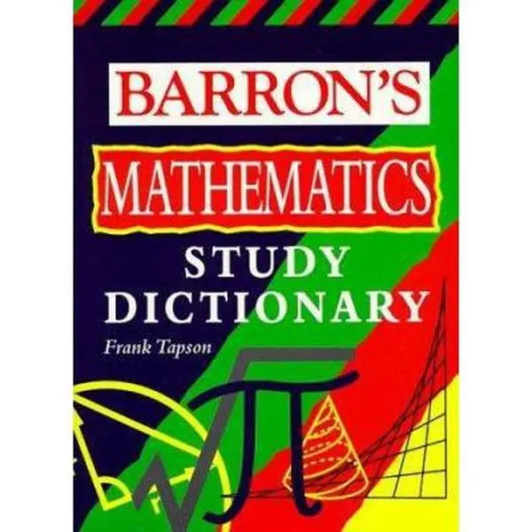 Used Barron's Math Study Dictionary - Karin Sternberg Ph.D., Good Condition, Paperback, English Mathematics Reference Book, Approximately 1,500 Practice Questions, Bonus Online Practice Tests with Free Access
