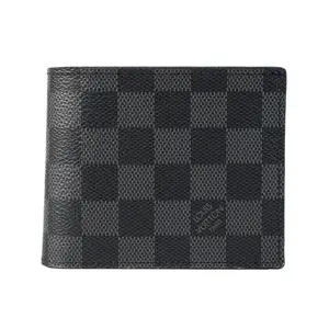 Pre-owned Louis Vuitton Coated Canvas Small Leather Goods Marco NM Damier Graphite L26012433