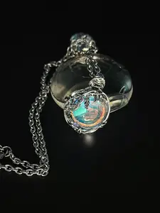 Aurora Eye Design Pendant, Diy Pendants, Fashionable Jewelry Making Supplies for Necklace & Bracelet & Keychain, Trendy All-match & Exquisite Jewelry for Birthday Gift