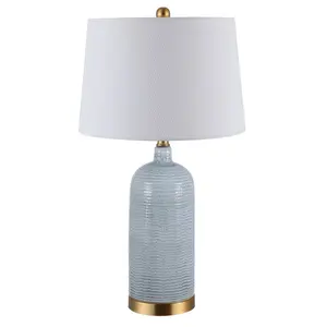 Stark Glass Table Lamp - Blue - Safavieh.