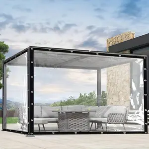 1 Pack Clear Waterproof Oilcloth Tarpaulin - Durable, Dustproof, Rainproof, UV Resistant, Easy To Clean Garden Coverage - Ideal For Garden, Balcony, Greenhouse, Succulent Flowers, Plants Protection